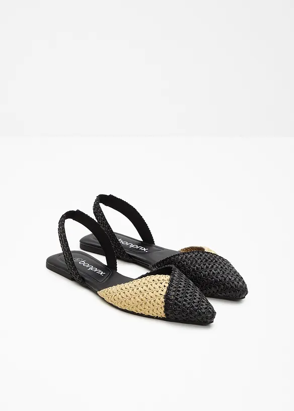 Ballerinaskor med slingback, bonprix