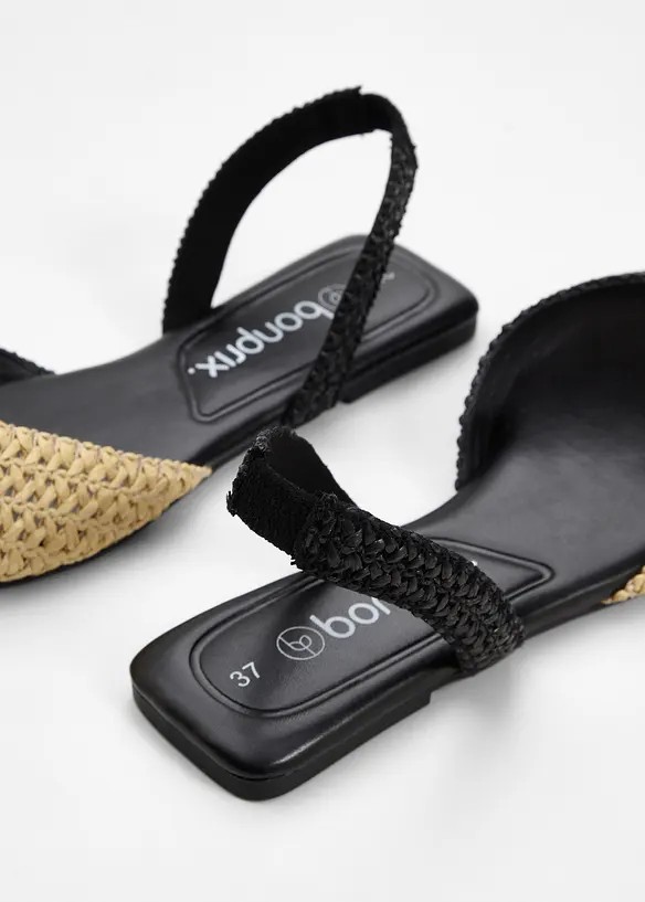 Ballerinaskor med slingback, bonprix