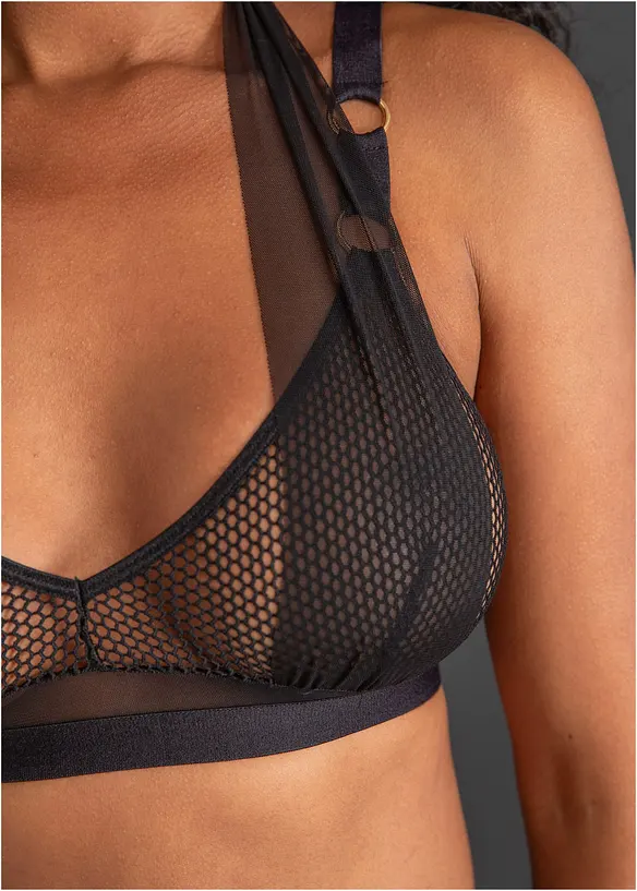 Bralette och stringtrosa ouvert (2 delar), bonprix
