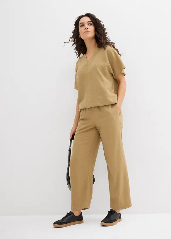 Oversizeblus med resår i nederkanten, bonprix