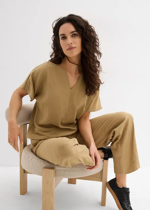 Oversizeblus med resår i nederkanten, bonprix