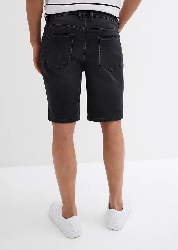 Stretchiga jeansbermudas (2-pack), Regular Fit, bonprix