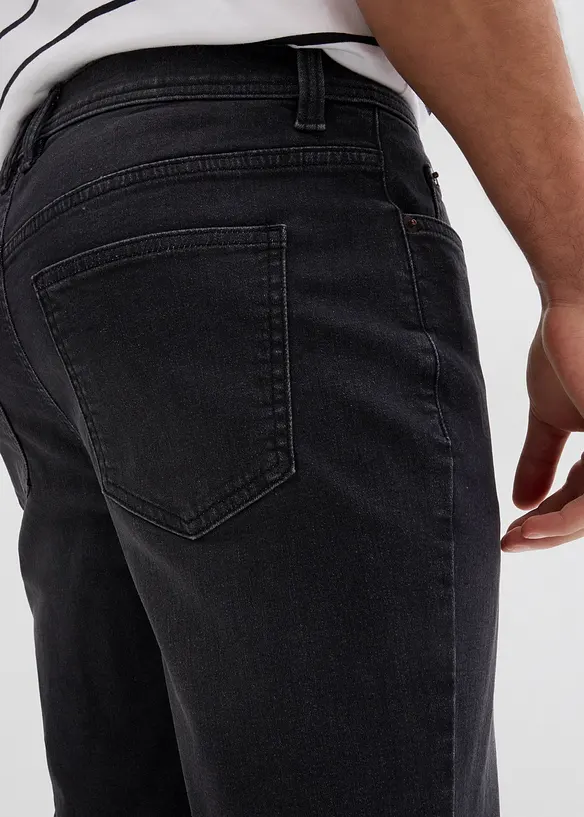 Stretchiga jeansbermudas (2-pack), Regular Fit, bonprix