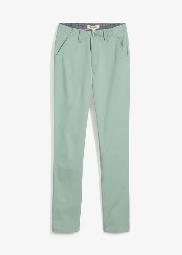 Stretchiga chinos med justerbar midja för barn, Slim Fit, bonprix