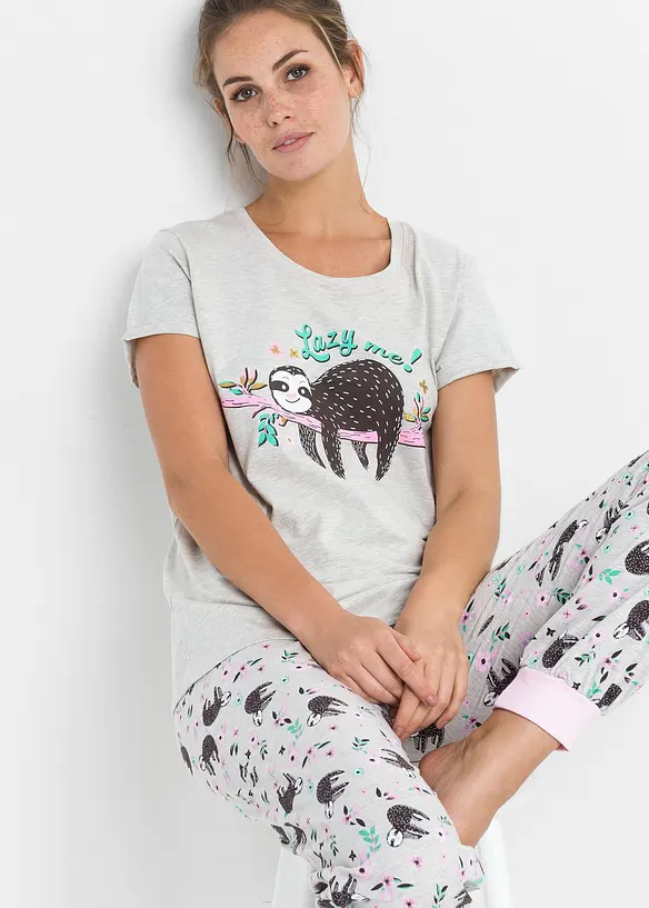 Pyjamas med korta ärmar, bonprix