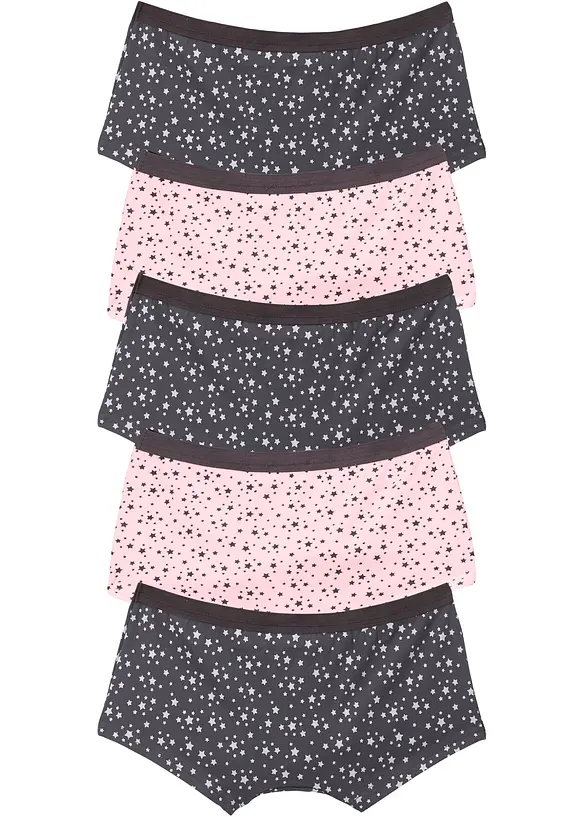 Hipstertrosa med mjuk bomull (5-pack), bonprix
