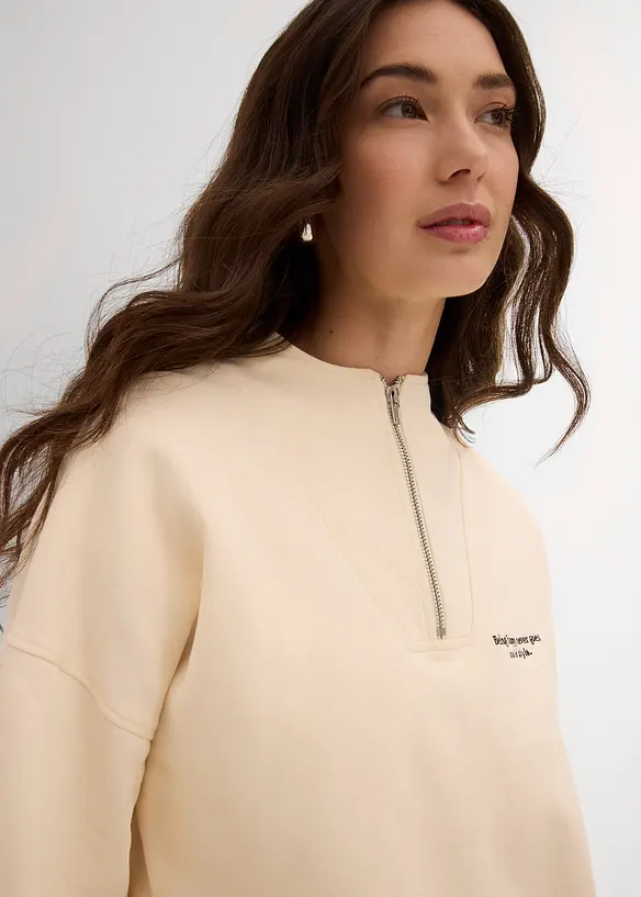 Oversized sweatshirt av ren ekologisk bomull, bonprix