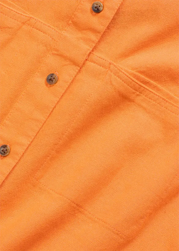 Skjortblus i tunn bomullsmix, bonprix