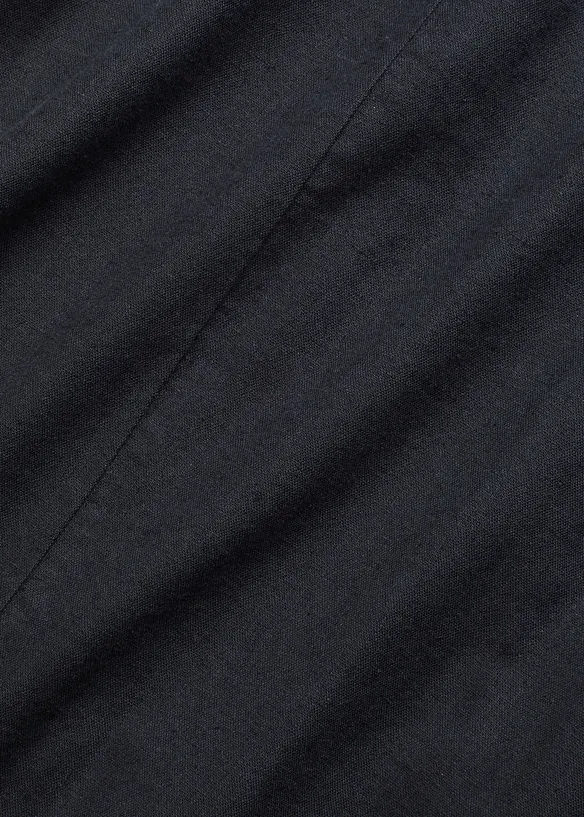 Ärmlös klänning i viskosmix med linneandel, bonprix