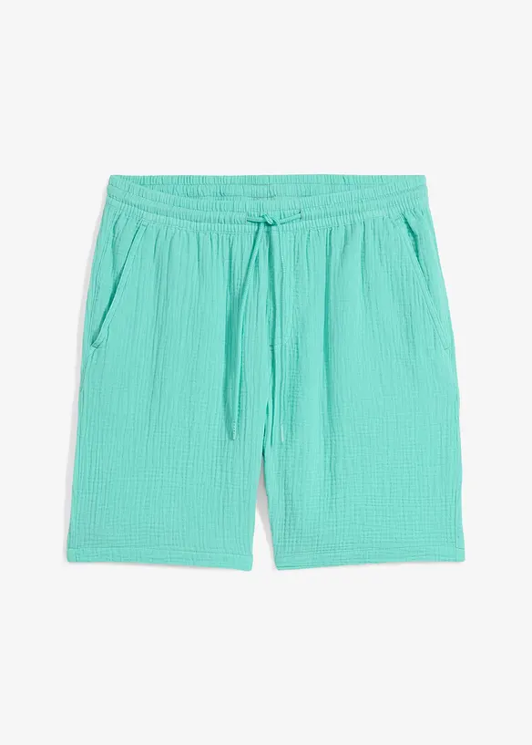 Muslinshorts i bomull, Regular Fit, bonprix