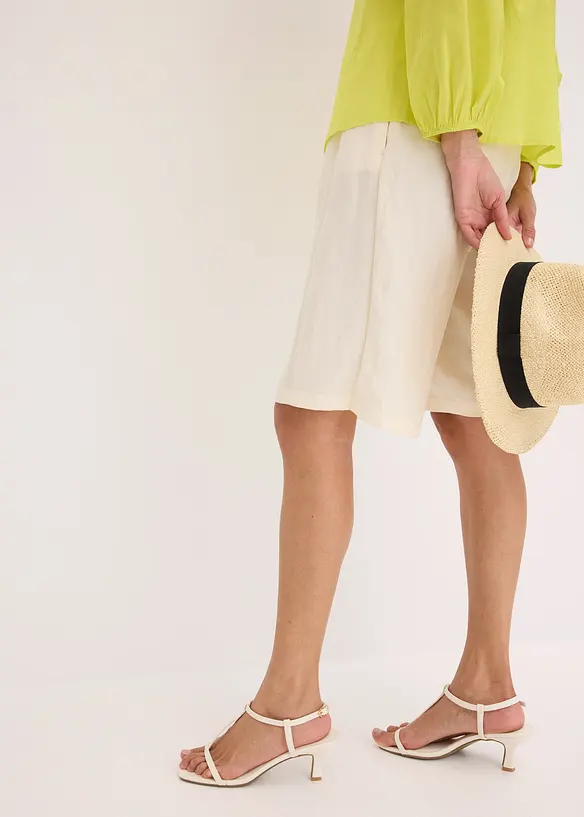 Bermudas i böljande lyocellmix, bonprix