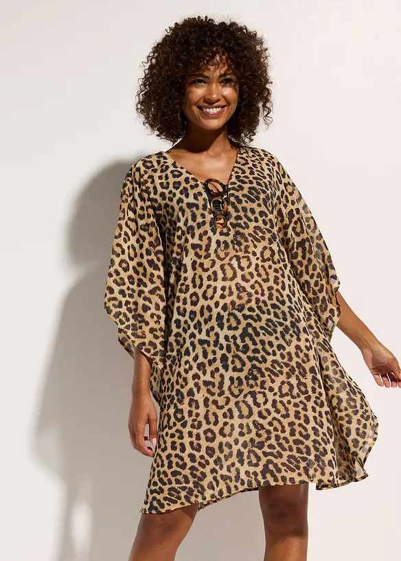 Strandtunika av chiffong, bonprix