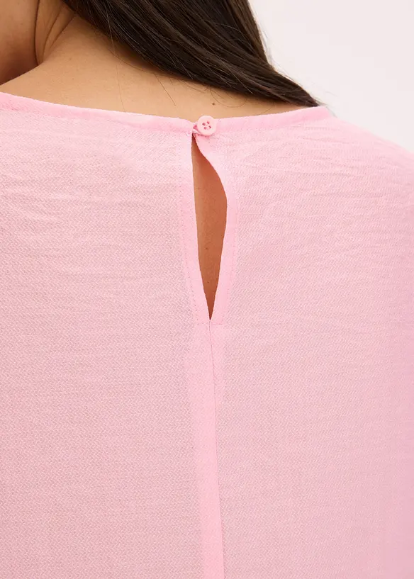 Blus med volanger, bonprix