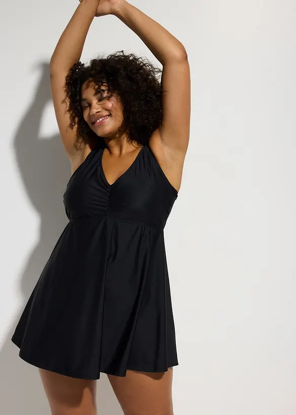 Baddräktsklänning med lätt formande effekt och återvunnen polyamid, bonprix