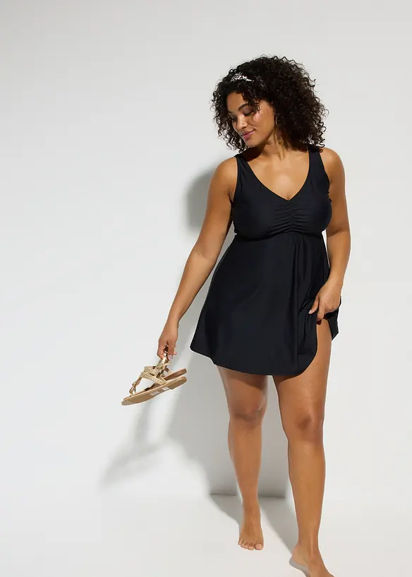 Baddräktsklänning med lätt formande effekt och återvunnen polyamid, bonprix