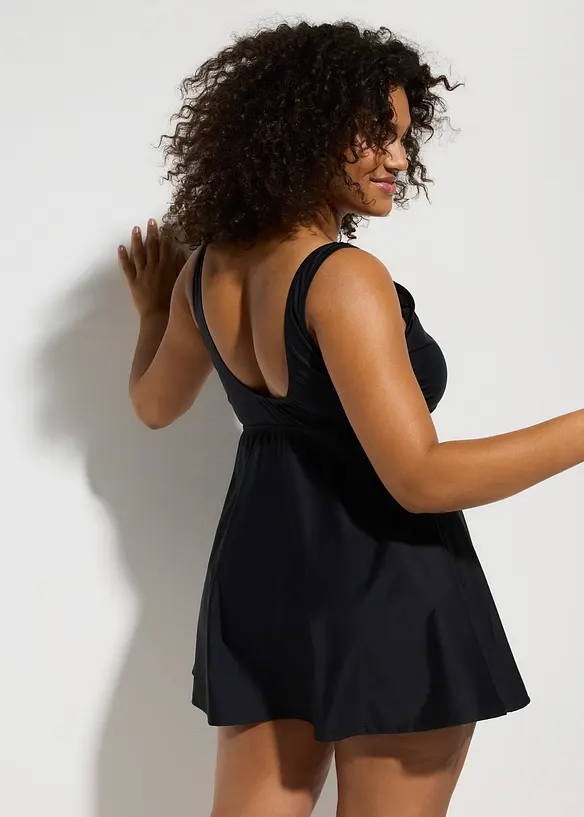 Baddräktsklänning med lätt formande effekt och återvunnen polyamid, bonprix