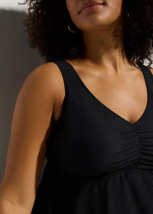 Baddräktsklänning med lätt formande effekt och återvunnen polyamid, bonprix