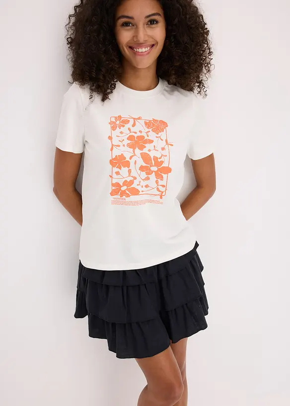T-shirt med placerat tryck, bonprix