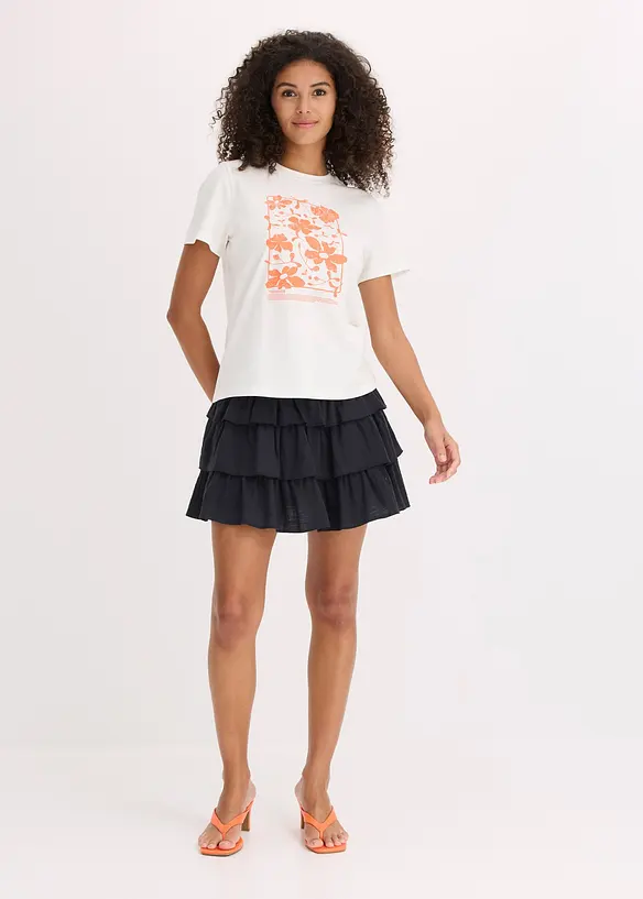 T-shirt med placerat tryck, bonprix