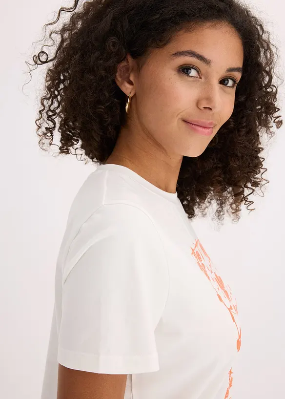 T-shirt med placerat tryck, bonprix