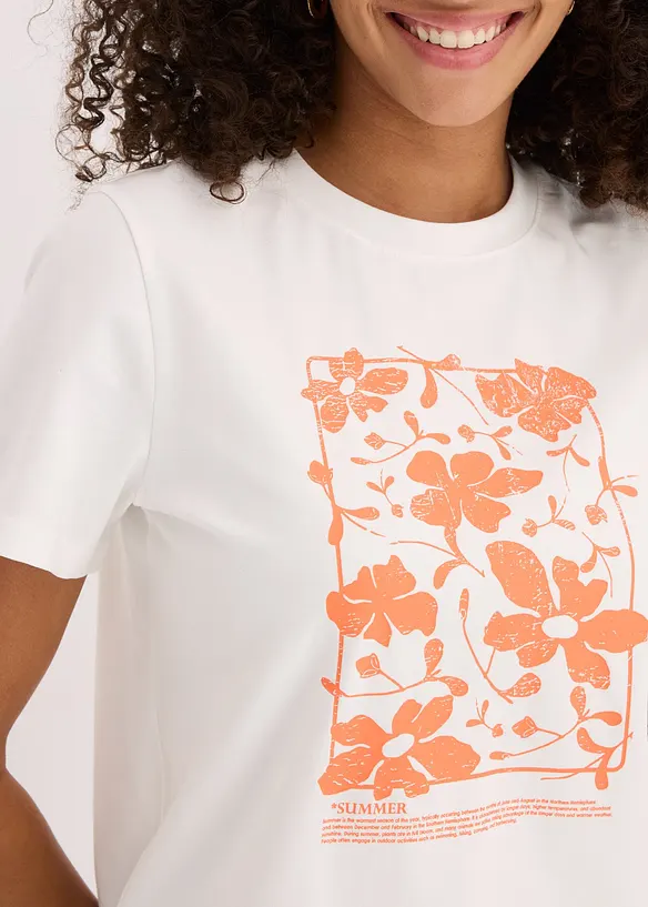 T-shirt med placerat tryck, bonprix