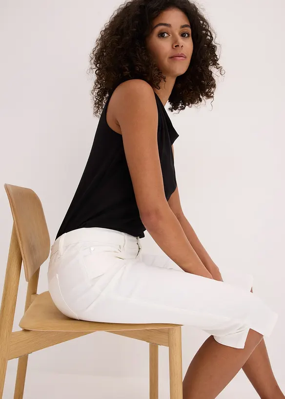 Capribyxa med bekväm midja, bonprix