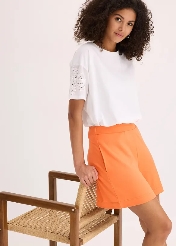 Bekväma Punto di Roma-shorts i dra på-modell, bonprix