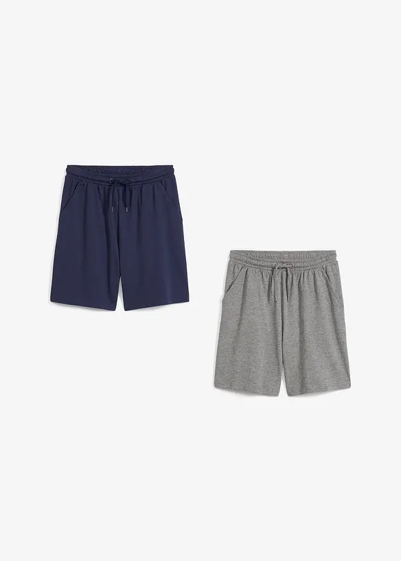 Tunna jerseyshorts för barn (2-pack), bonprix