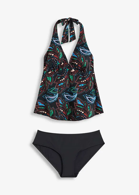 Tankini (2 delar) med återvunnen polyamid, bonprix