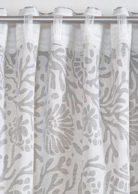 Mönstrad gardinlängd i jacquard (1-pack), bonprix