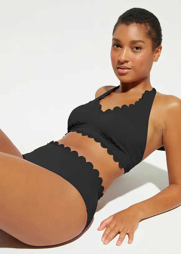 Halterneckbikini (2 delar) med återvunnen polyamid, bonprix