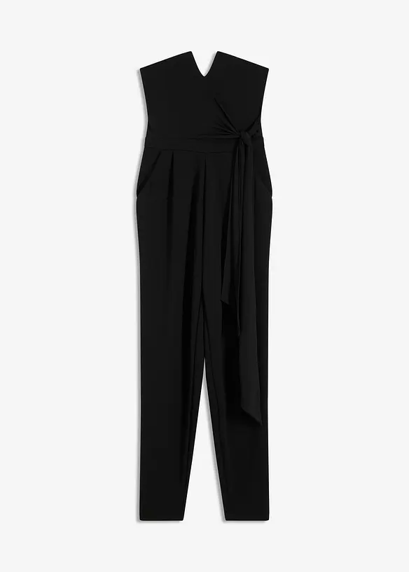 Jumpsuit med bustieröverdel och knytdetalj, bonprix