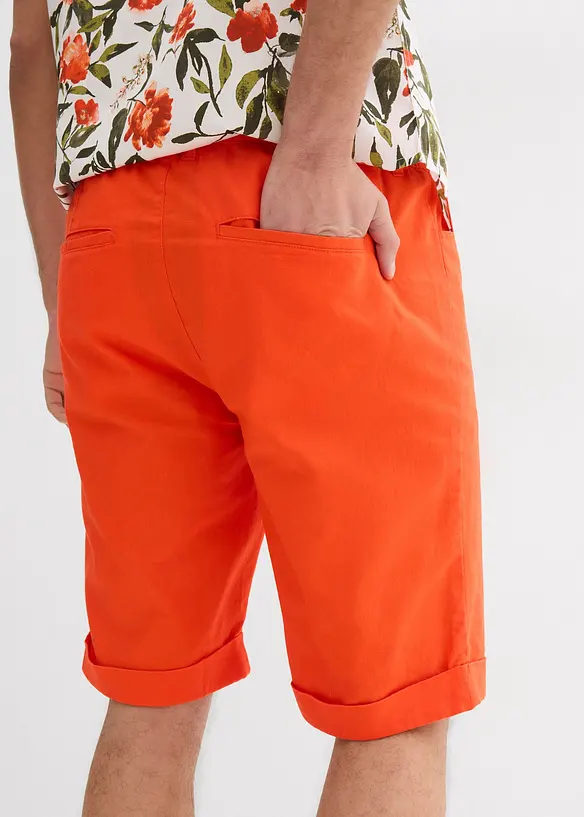 Dra på-bermudas i linneblandning, normal passform, bonprix