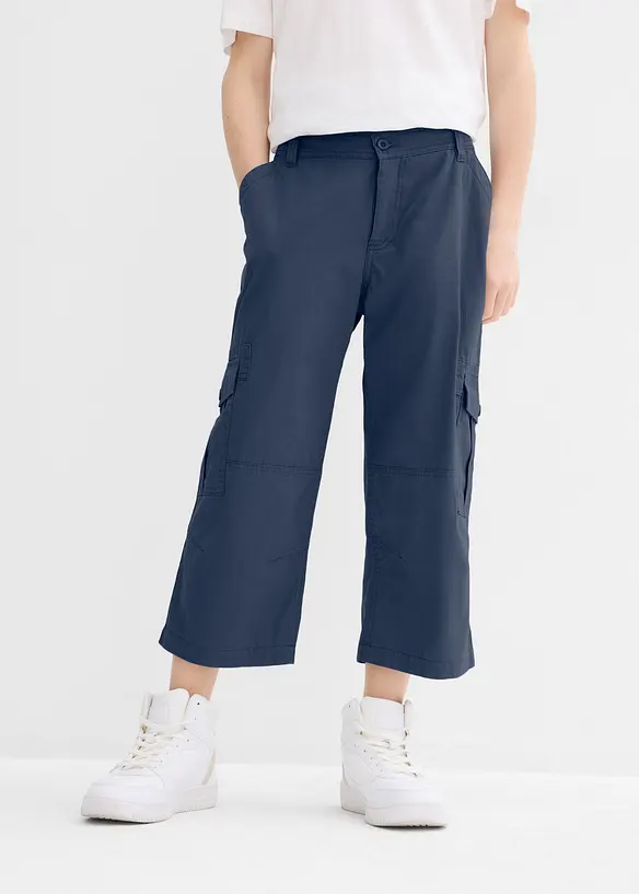 3/4-byxa av bomull för barn, Loose Fit, bonprix