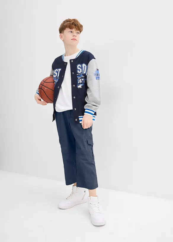 3/4-byxa av bomull för barn, Loose Fit, bonprix