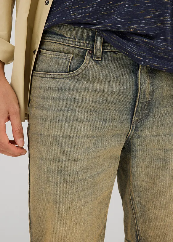 Dirty Washed jeansshorts, Regular Fit, bonprix