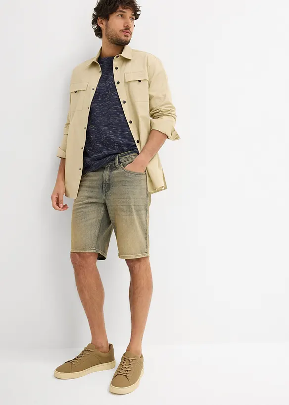 Dirty Washed jeansshorts, Regular Fit, bonprix