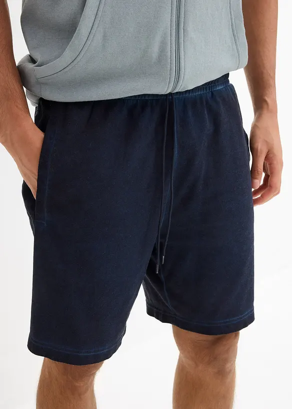 Trikåbermudas med urtvättad look, bonprix