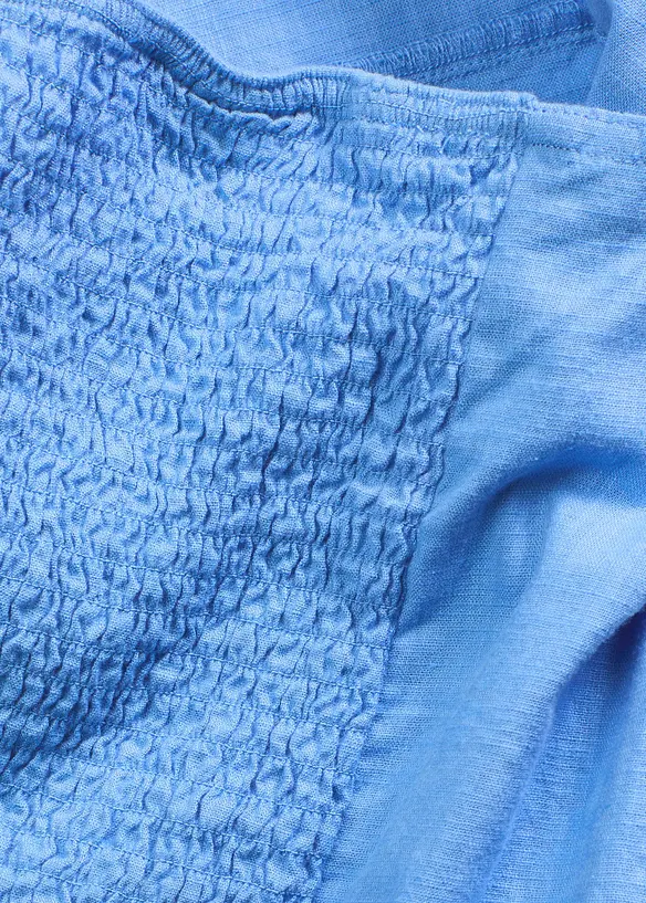 Blus med puffärmar och fina detaljer, bonprix