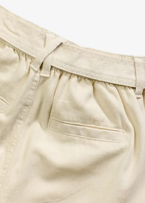 Twillshorts med knytskärp, bonprix
