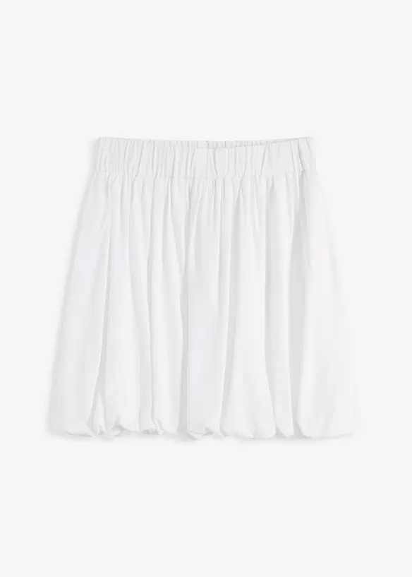 Ballongformad minikjol i fin viskos, bonprix