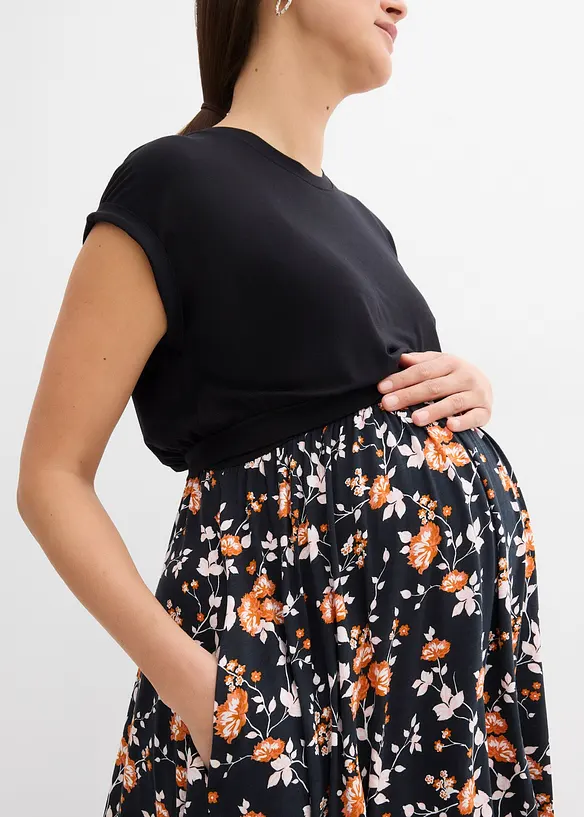 Mamma-/amningsklänning med fickor, bonprix