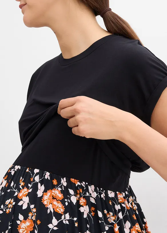 Mamma-/amningsklänning med fickor, bonprix