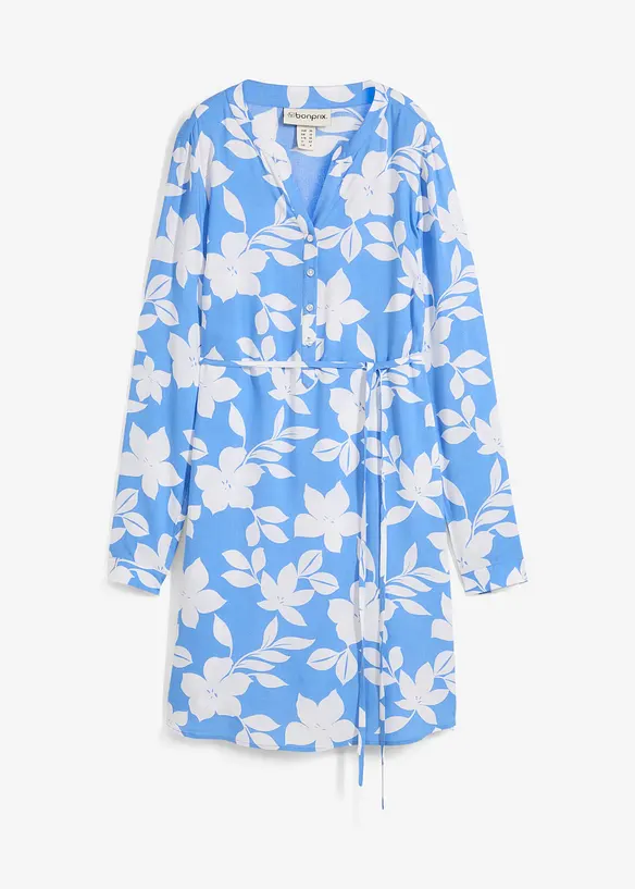 Mamma-/amningsblusklänning i böljande viskos, bonprix