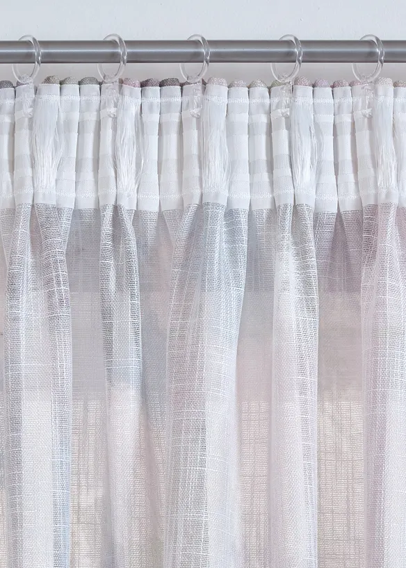 Mönstrad gardinlängd med återvunnen polyester (1-pack), bonprix