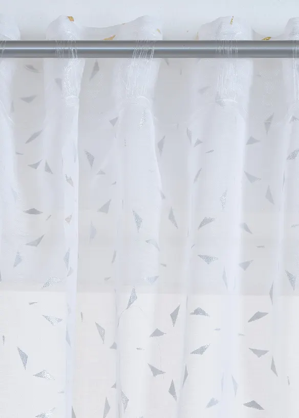 Gardin med återvunnen polyester och glansigt tryck (1 styck), bonprix