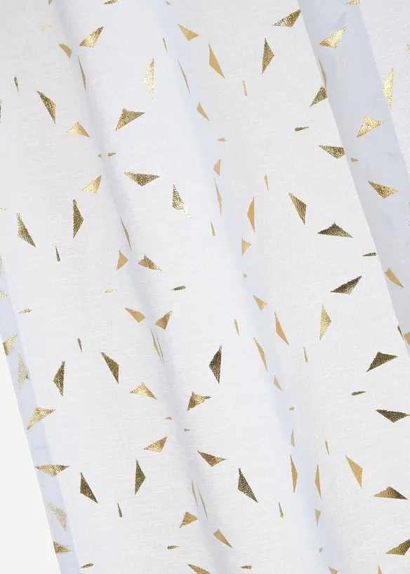 Gardin med återvunnen polyester och glansigt tryck (1 styck), bonprix