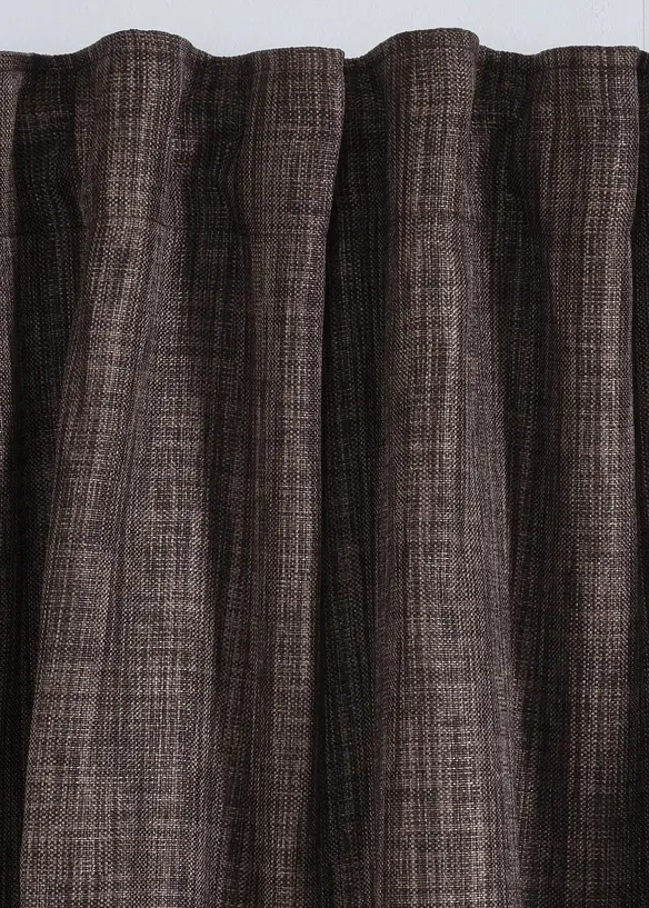 Mörkläggande gardinlängd med elegant struktur (1-pack), bonprix