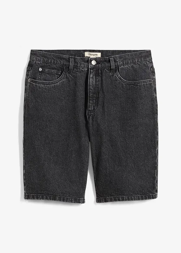 Stretchiga jeansbermudas, Relaxed Fit, bonprix
