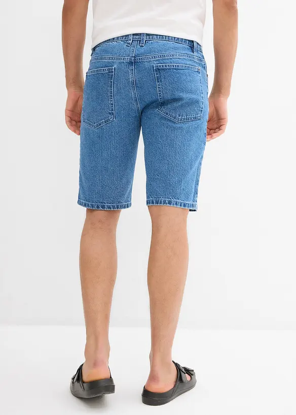 Stretchiga jeansbermudas, Relaxed Fit, bonprix